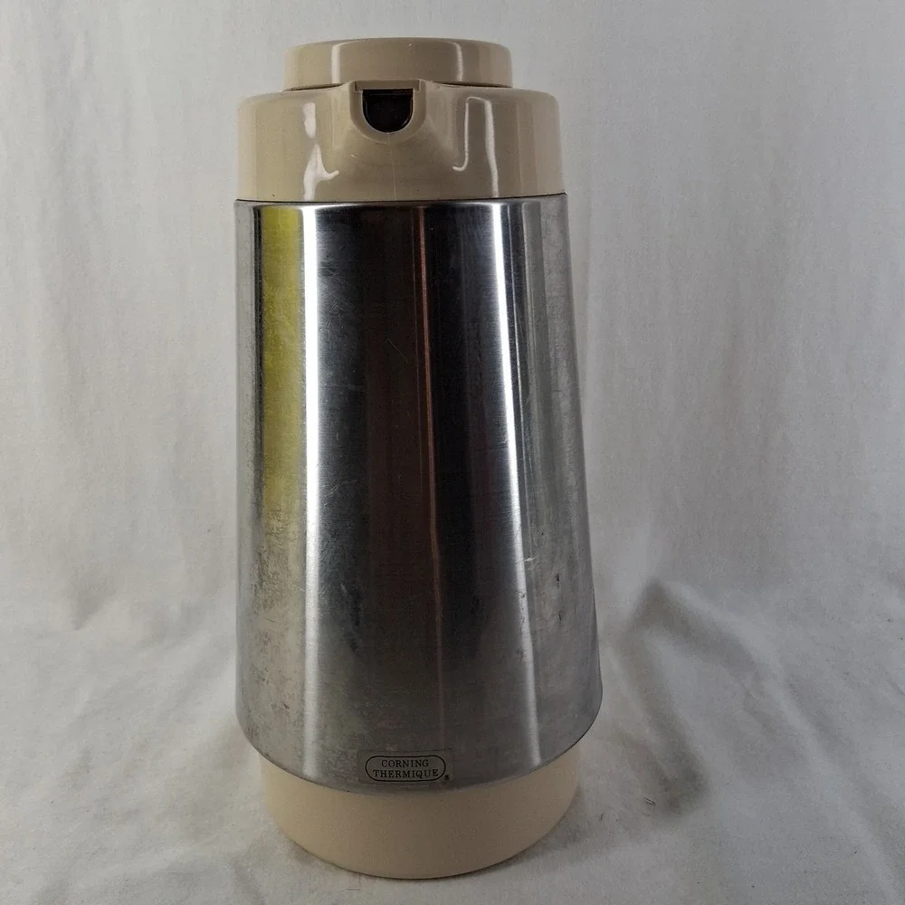 Vintage Corning Thermique Coffee Carafe Thermos - Picture 4 of 7